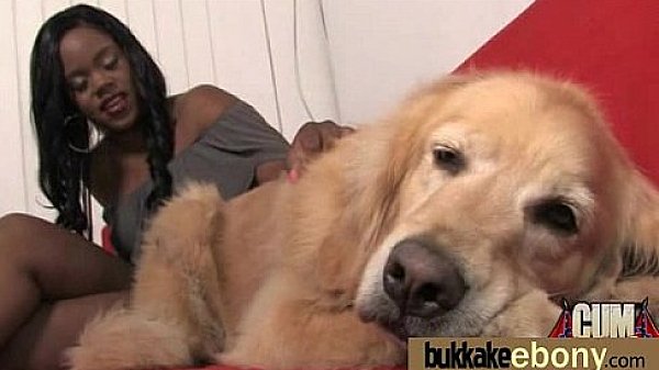 Ebony Gang bang and CUM FEEDING 7