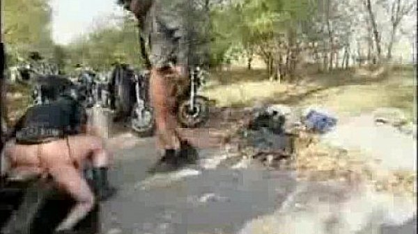 Biker Babe Gang Bang